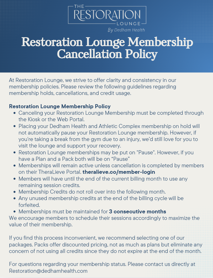 Cancellation Policy